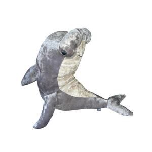 Jellycat London Retired Valentino Hammerhead Shark Plush 15” Soft Velvet Grey